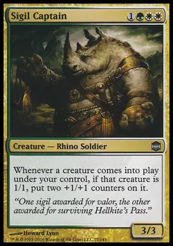 Magic the Gathering MTG Sigil Captain (77) Alara Reborn MP - Image 1