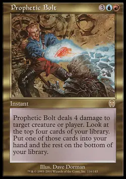 MTG Magic the Gathering Prophetic Bolt (116/148) Apocalypse NM - Image 1