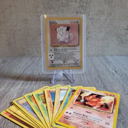 Vintage Holo Pokemon Card Bundle - Clefairy 5/102 💥 Custom Pack ⭐ WOTC 12 cards - Image 1