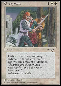 Magic the Gathering MTG Martyrdom (10a) Alliances LP - Image 1