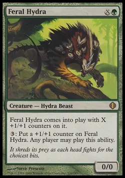 MTG Magic the Gathering Feral Hydra (131/260) Shards of Alara LP - Image 1
