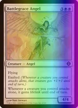 MTG Magic the Gathering Battlegrace Angel (6/260) Shards of Alara MP FOIL - Image 1