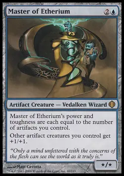 MTG Magic the Gathering Master of Etherium (49/260) Shards of Alara HP - Image 1
