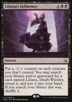 MTG Magic the Gathering Liliana's Influence (277/347) Amonkhet LP - Image 1