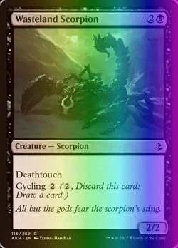 MTG Magic the Gathering Wasteland Scorpion (116/347) Amonkhet LP FOIL - Image 1