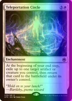 MTG Teleportation Circle (39/518) Adventures in the Forgotten Realms LP FOIL - Image 1