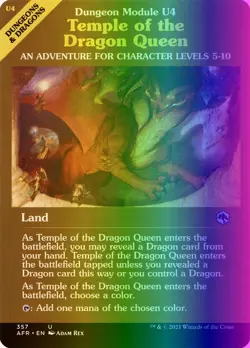 Temple of the Dragon Queen (357/518) Adventures in the Forgotten Realms LP FOIL - Image 1
