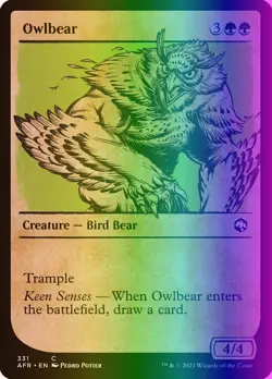 MTG Owlbear (331/518) Adventures in the Forgotten Realms NM FOIL - Image 1