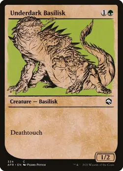 MTG Underdark Basilisk (334/518) Adventures in the Forgotten Realms NM - Image 1