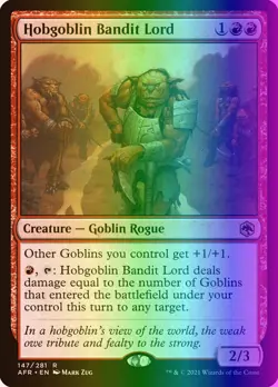 MTG Hobgoblin Bandit Lord (147/518) Adventures in the Forgotten Realms LP FOIL - Image 1