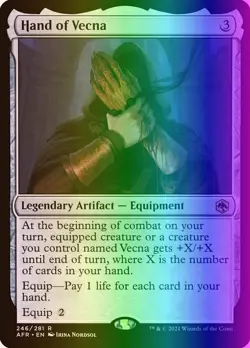 MTG Hand of Vecna (246/471) Adventures in the Forgotten Realms NM FOIL - Image 1