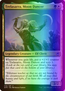 MTG Trelasarra, Moon Dancer (236/518) Adventures in the Forgotten Realms NM FOIL - Image 1