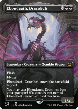 MTG Ebondeath, Dracolich (292/518) Adventures in the Forgotten Realms LP - Image 1