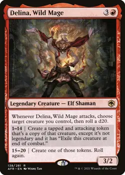 MTG Delina, Wild Mage (138/518) Adventures in the Forgotten Realms LP - Image 1