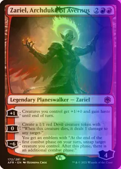 Zariel, Archduke of Avernus (172/518) Adventures in the Forgotten Realms LP FOIL - Image 1