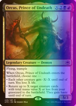 Orcus, Prince of Undeath (229/518) Adventures in the Forgotten Realms LP FOIL - Image 1