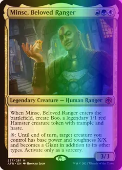 MTG Minsc, Beloved Ranger (227/518) Adventures in the Forgotten Realms LP FOIL - Image 1