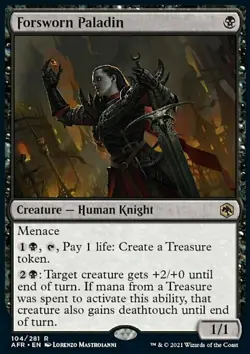 MTG Forsworn Paladin (104) Adventures in the Forgotten Realms LP - Image 1