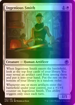 MTG Ingenious Smith (21/518) Adventures in the Forgotten Realms LP FOIL - Image 1