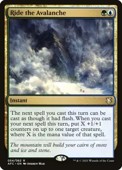 MTG Ride the Avalanche (54/359) Adventures in the Forgotten Realms Commander LP - Image 1