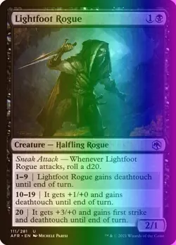 MTG Lightfoot Rogue (111/471) Adventures in the Forgotten Realms NM FOIL - Image 1