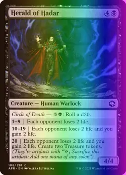 MTG Herald of Hadar (108/518) Adventures in the Forgotten Realms LP FOIL - Image 1