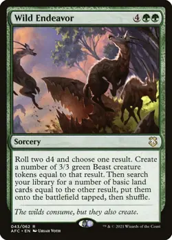 MTG Wild Endeavor (43/359) Adventures in the Forgotten Realms Commander LP - Image 1