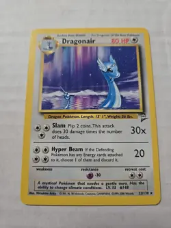 Dragonair 22/130 Rare Base Set 2 Vintage WoTC 2000 Pokemon Card - Image 1