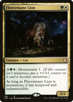 MTG Fleecemane Lion (185/359) Adventures in the Forgotten Realms Commander LP - Image 1
