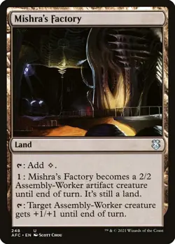 MTG Mishra's Factory (248/359) Adventures in the Forgotten Realms Commander NM - Image 1