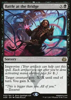 MTG Magic the Gathering Battle at the Bridge (53/201) Aether Revolt NM - Image 1