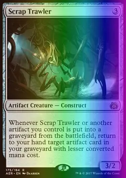 MTG Magic the Gathering Scrap Trawler (175/201) Aether Revolt LP FOIL - Image 1