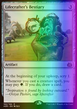 MTG Magic the Gathering Lifecrafter's Bestiary (162/201) Aether Revolt LP FOIL - Image 1