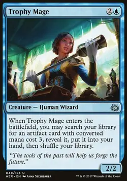 MTG Magic the Gathering Trophy Mage (48/201) Aether Revolt LP - Image 1