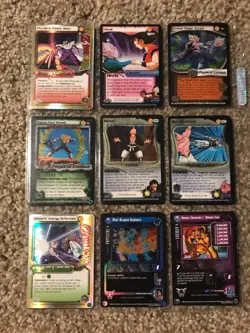 Dragon Ball Z CCG Score- 9 Card Foil Rare/Promo Lot- Goku, Vegeta, Trunks - Image 1