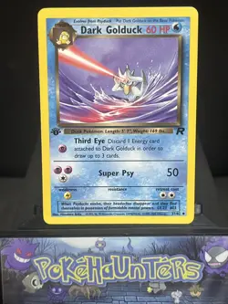 Pokemon Card Dark Golduck 37/82 Team Rocket 1st Edition Uncommon LP - Image 1