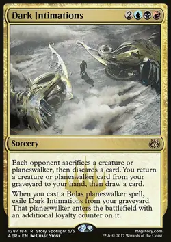 Magic the Gathering MTG Dark Intimations (128) Aether Revolt LP - Image 1