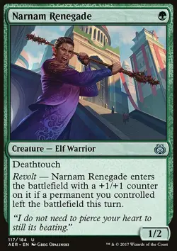 MTG Magic the Gathering Narnam Renegade (117/201) Aether Revolt NM - Image 1