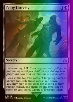 MTG Magic the Gathering Petty Larceny (28/315) Assassin's Creed LP FOIL - Image 1