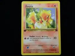 Pokemon ~ PONYTA ~ Team Rocket FIRST EDITION Card 64/82 NM ~ Near Mint - Image 1