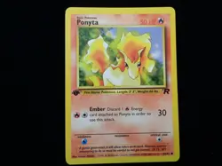 Pokemon ~ PONYTA ~ Team Rocket FIRST EDITION Card 64/82 NM ~ Near Mint - Image 2
