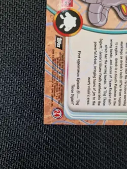 Pokemon TOPPS #24 Arbok Non-Holo Black Logo NM RARE TV Animation Edition - Image 4