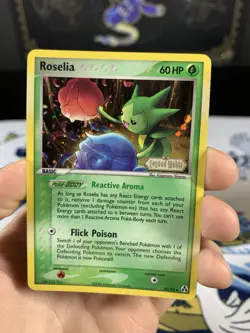 Pokemon Card Ex Legend Maker Roselia 42/92 2006 Reverse Stamped Holo - Image 2