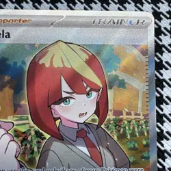 Pokemon TCG Mela 140/131 Prismatic Evolutions Trainer Holo Rare Near Mint - Image 3