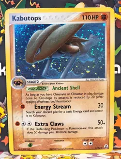 Pokemon EX Legend Maker Kabutops 7/92 Holo Rare With Swirl MP - Image 1