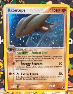 Pokemon EX Legend Maker Kabutops 7/92 Holo Rare With Swirl MP - Image 3