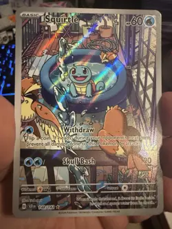 Pokemon TCG Stellar Crown #148/142 Squirtle Illustration Rare - Image 1