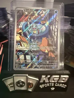 Pokemon TCG Stellar Crown #148/142 Squirtle Illustration Rare - Image 3