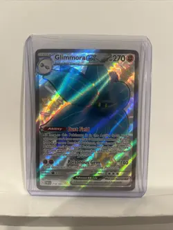 218/091 Glimmora ex Shiny Ultra Rare Full Art Pokemon TCG Paldean Fates - Image 1