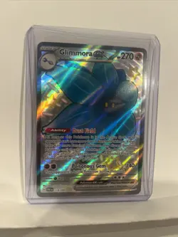 218/091 Glimmora ex Shiny Ultra Rare Full Art Pokemon TCG Paldean Fates - Image 2